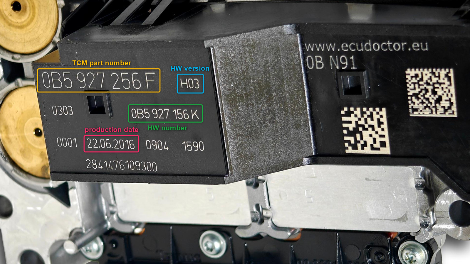 S-Tronic DL501 (0B5): oznaczenia, numery i generacje